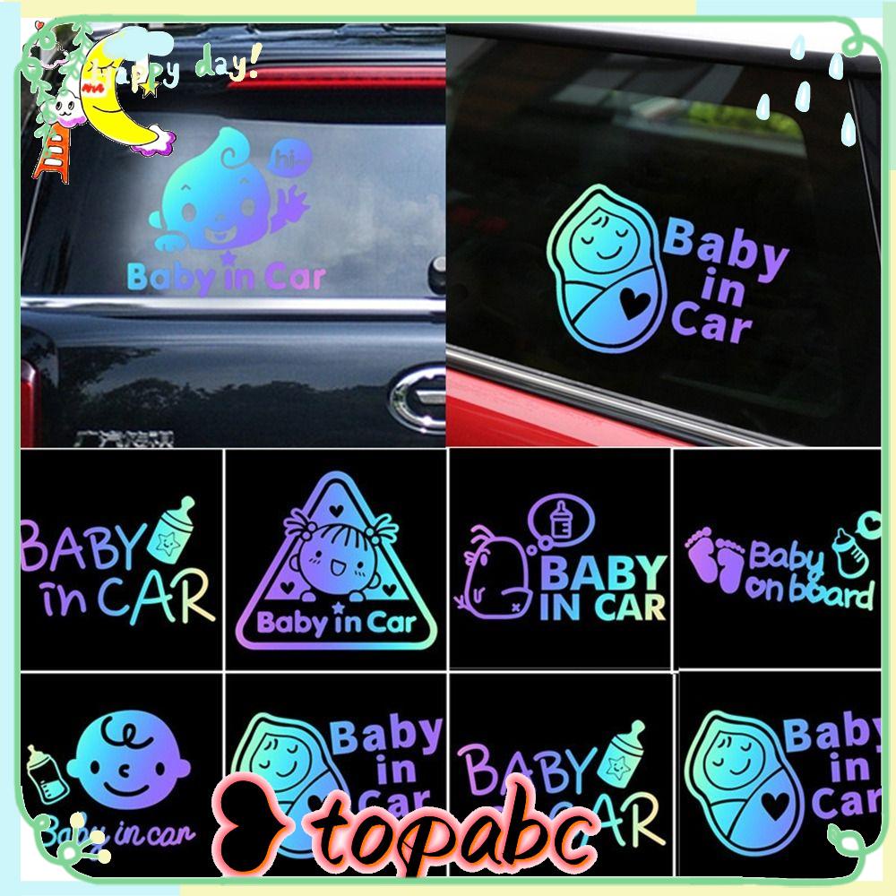 TOP Stiker Mobil Motor Kartun Anak Bayi Baby In Car