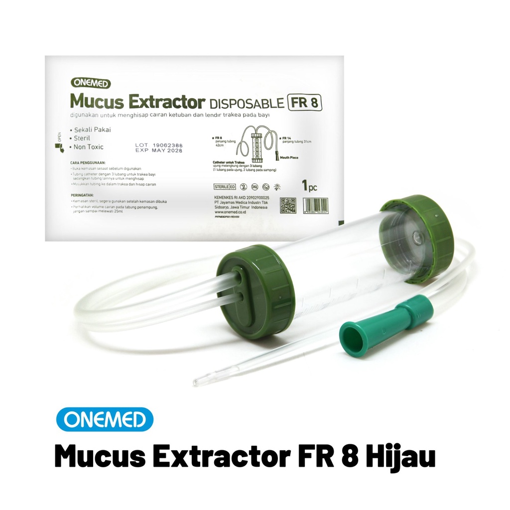 Mucus Extractor FR 8 Hijau OneMed Penyedot Lendir Bayi Onemed OJ