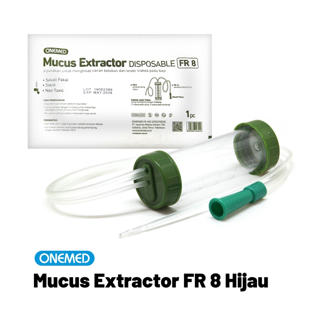 Mucus Extractor FR 8 Hijau OneMed Penyedot Lendir Bayi Onemed OJ2