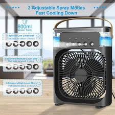 kipas angin portabel SQRS tabung 600ml mini ac dengan 3 arah angin