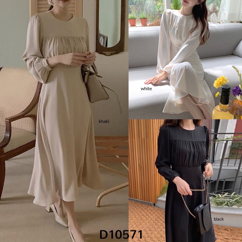 ZASKIYA- Alesha Dress Crincle Airflow Wanita Baju Lebaran 2023