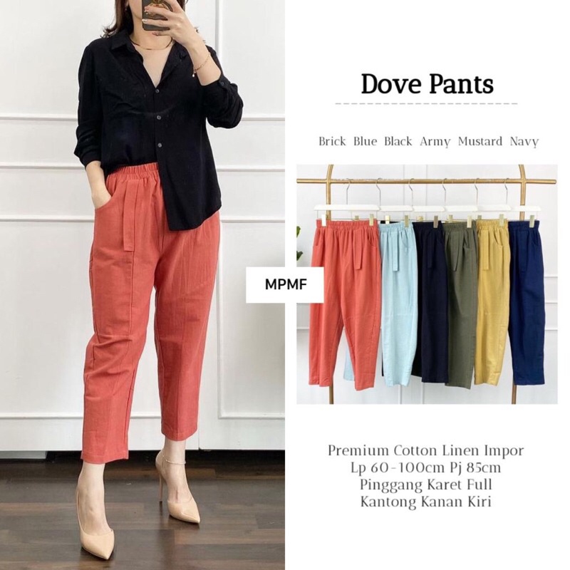 DOVE PANT ORI MPMF | Lp60-100 Premium Cotton Linen Impor