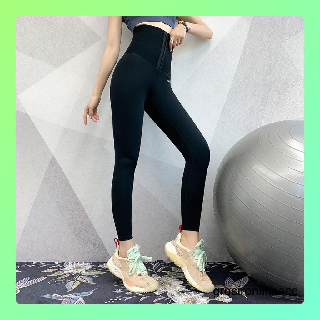 Celana Legging Panjang kurus membentuk yoga perut langsing WT03