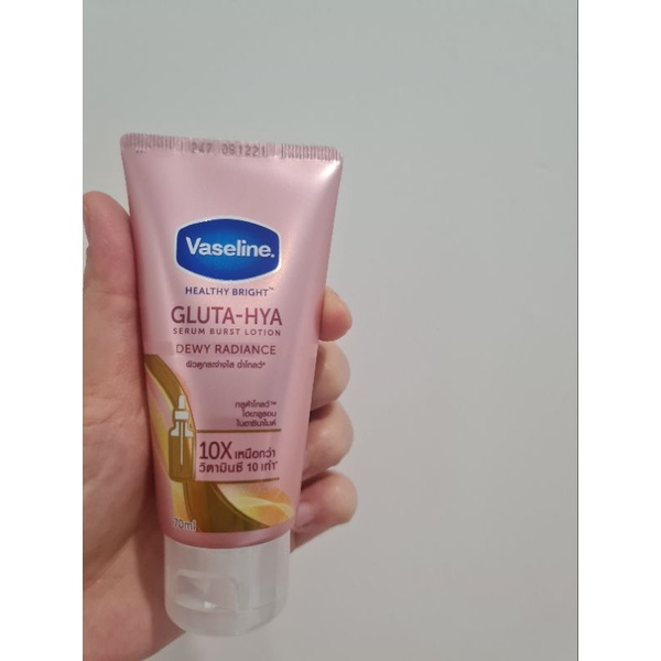 Vaseline Gluta HYA DEWY RADIANCE Serum Body Lotion 70 ml dan 330ml ORI THAILAND