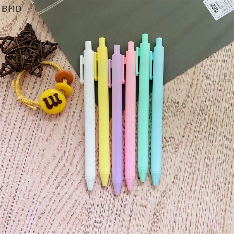 [BFID] Macaron Candy Color Retractable Gel pen Refills Rod Set 0.5 mm Bolpoin Kawaii Press pen [ID]