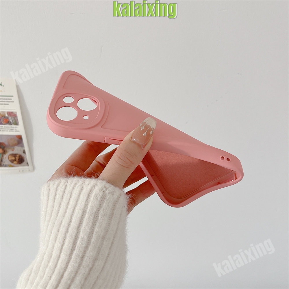 Casing Silikon Lembut Untuk iPhone 11Pro 13 Pro Max12 11 Pro Max7/8 X XS Max XR 7Plus 8Plus Casing 3D Kucing Penutup Belakang Beludru Di Dalam