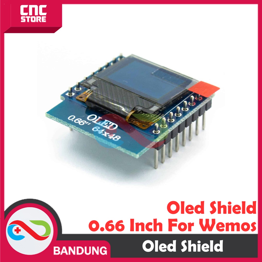 OLED SHIELD 0.66 INCH FOR WEMOS D1 MINI