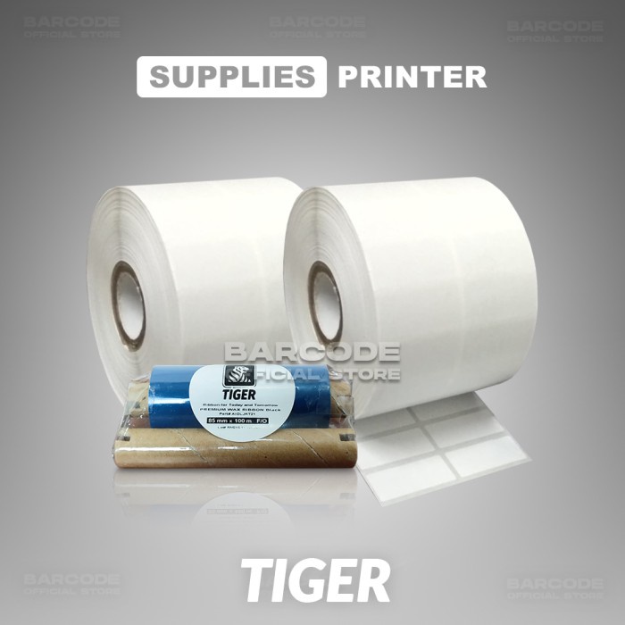 

PAKET LABEL RIBBON BARCODE ( Semicoated 33x15mm 2 line + Wax 85x100m ) PST79