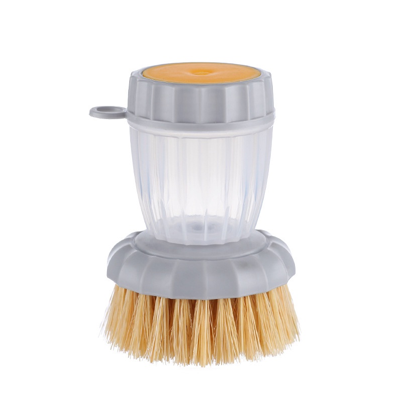 Sisal Pot Sikat Brush Dispenser Cair Cuci Pot Tipe Tekan Pencuci Piring