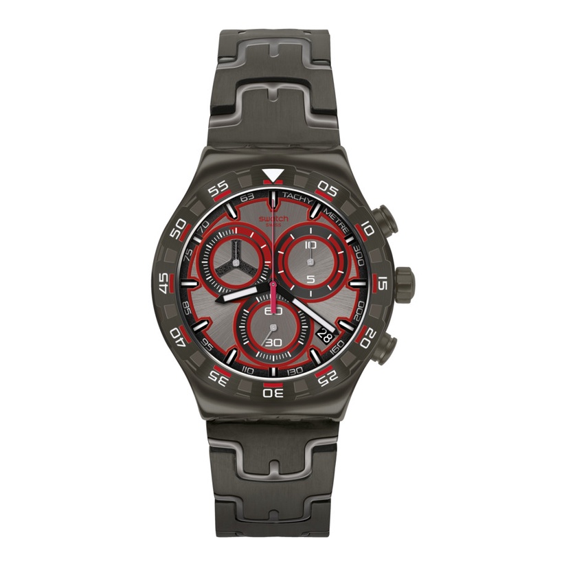 Original 100% SWATCH Jam Tangan Pria CHRONOGRAPH Garansi Resmi 2 Tahun