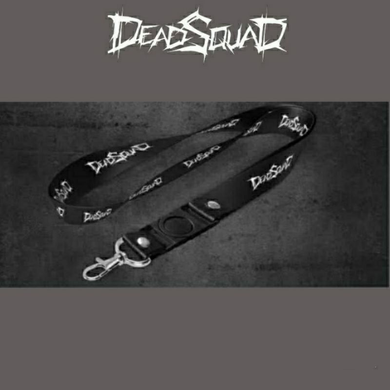 

Tali Lanyard DEADSQUAD band metal gantungan kunci/gantungan id card /gantungan hp murah COD