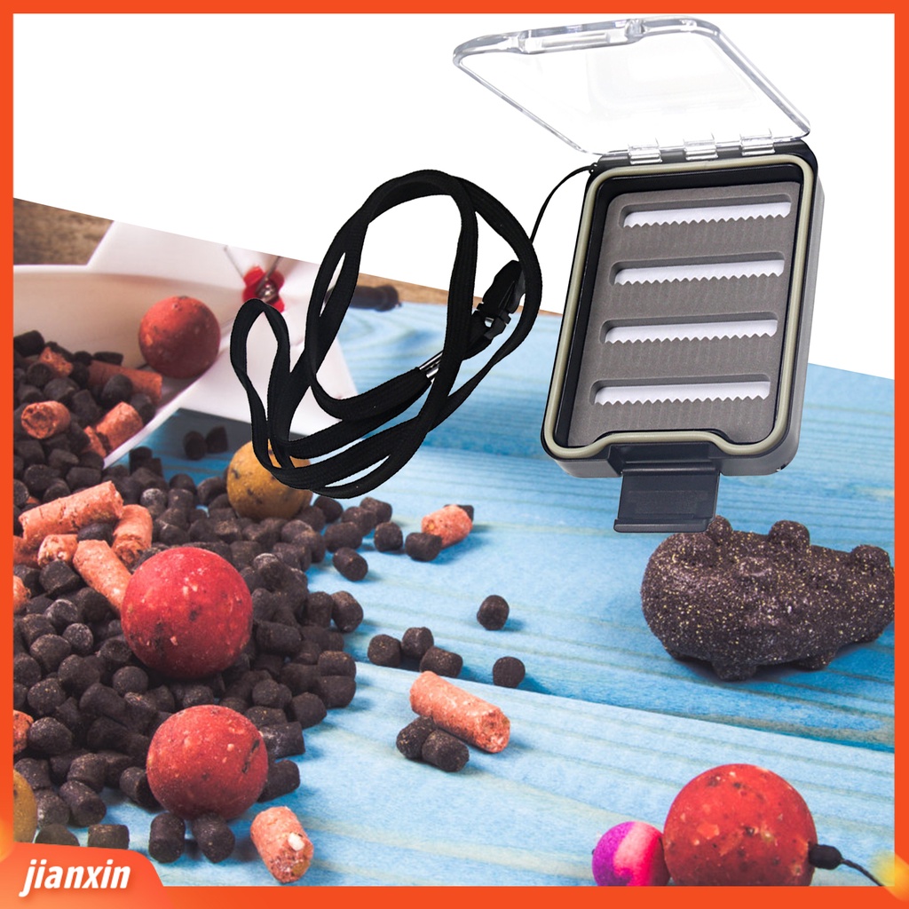 (In Stock) Fly Fishing Box Jendela Transparan Kapasitas Besar Tahan Air Tahan Aus Penyimpanan Anti Gores Umpan Lalat Satu Sisi Fishing Tackle Hook Wadah Penyimpanan Umpan Untuk Outdoor