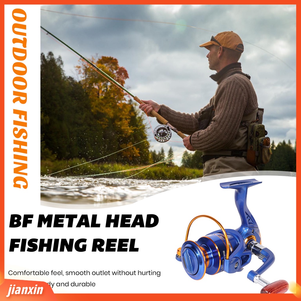 (In Stock) Spinning Reel Tahan Air Kekuatan Tinggi Kuat Dan Kokoh Tidak Melukai Kawat Anti Retak Alat Pancing Dipoles Operasi Sederhana Portable Sea Fishing Wheel Barang Pancing