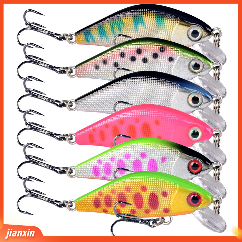 (In Stock) Umpan Pancing Simulasi 3D Fisheye Tajam Kait Wobbler Crankbait Mencegah Lolos Profesional Tenggelam Ikan Kecil Umpan Bawah Air Umpan Keras Fishing Tackle