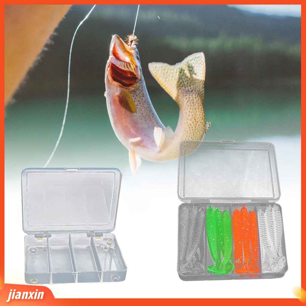 (In Stock) Fishing Tackle Box Set Kotak Pancing Transparan PVC Nyaman Kapasitas Besar Untuk Memancing