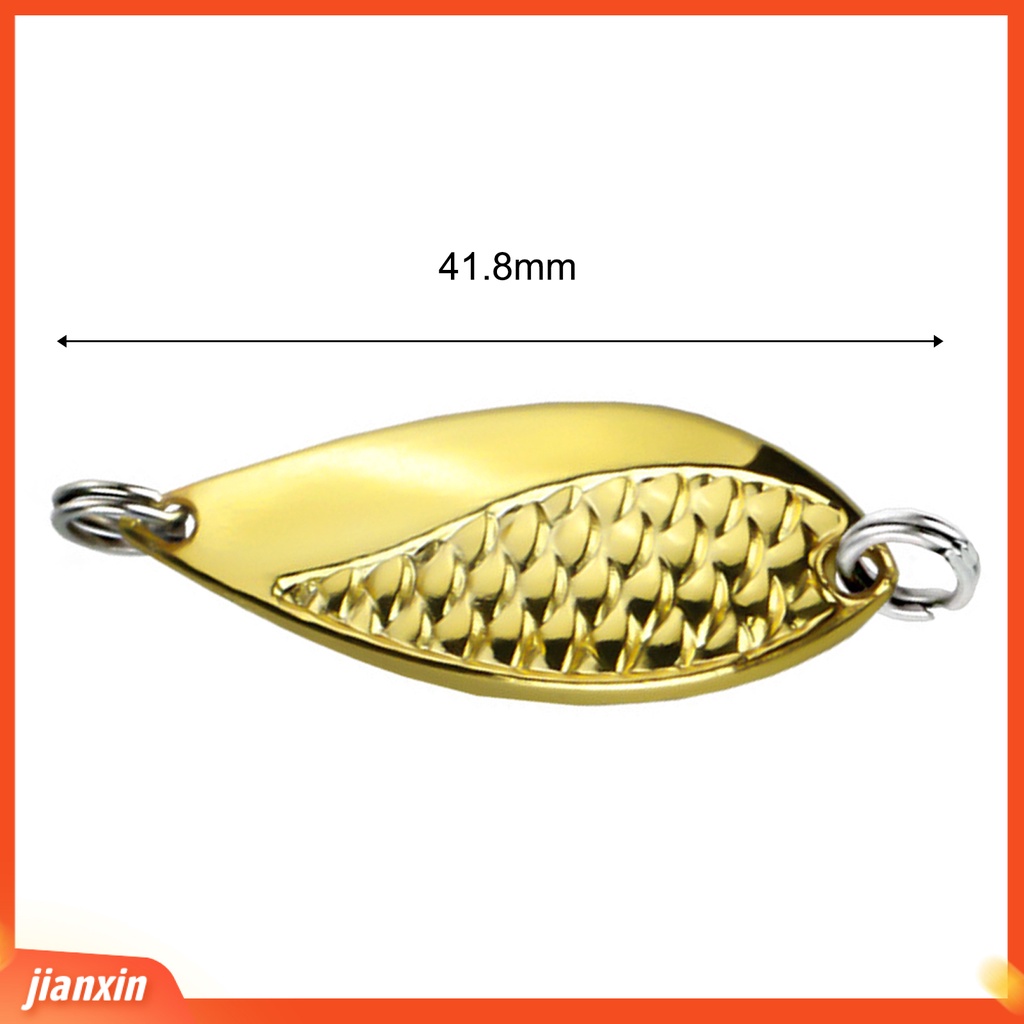 (In Stock) 5Pcs/Set 5g 4.18cm Reflektif Payet Lure Single Hook Zinc Alloy Snake Hard Spinner Spoon Lure Metal Sequin Umpan Untuk Outdoor