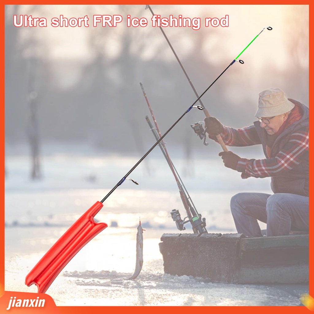 (In Stock) Ice Fishing Rod Flexible Desain Ergonomics Adjustable Pegangan Tebal Anti Slip Tiang Pancing Es Untuk Outdoor