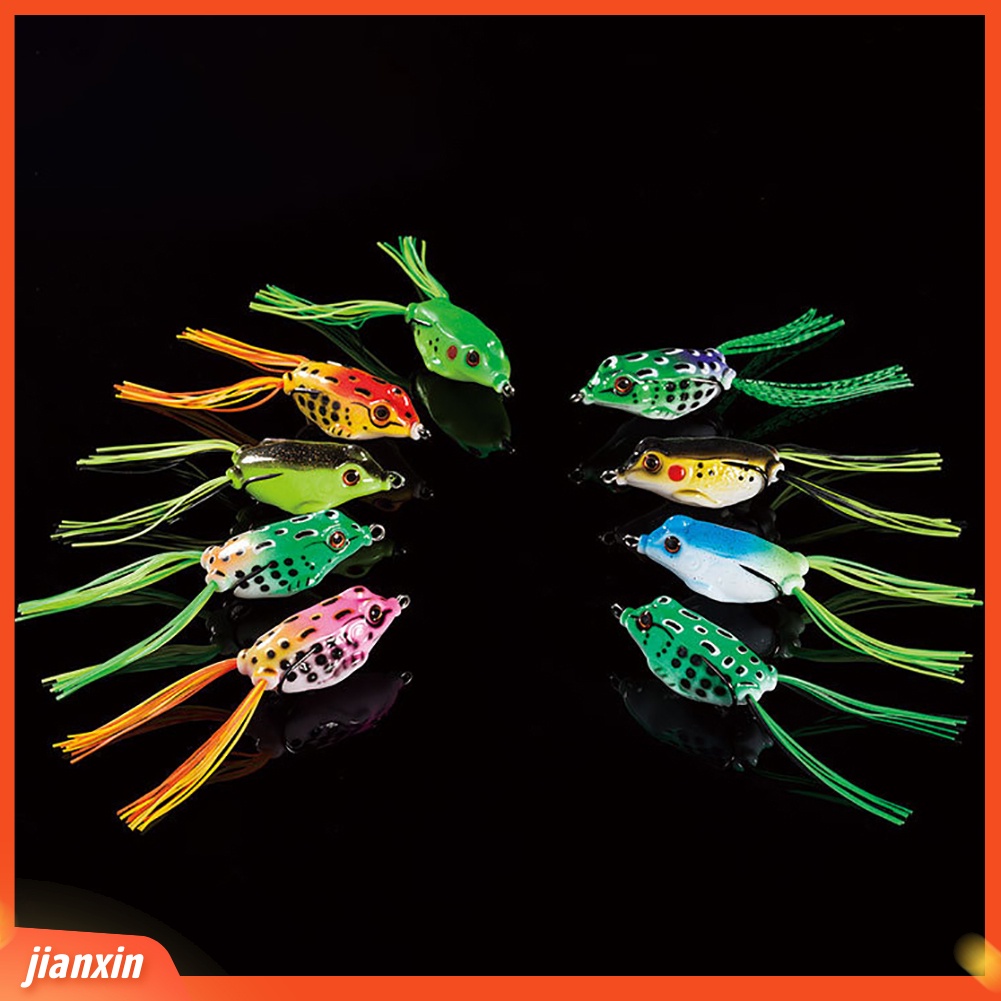 (In Stock) 4.5/5/5.5 cm Silikon Lembut Buatan Kodok Umpan Pancing Umpan Tackle Dengan Pengait