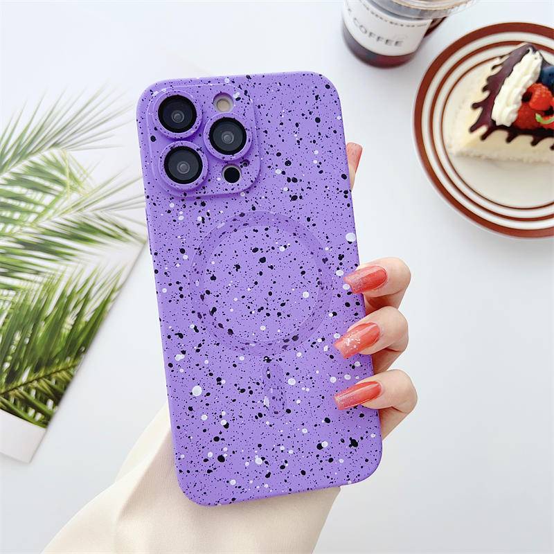 Aesthetic Art Lukisan Splash Ink Magnetic Wireless Charge Case Untuk Samsung Galaxy S22 S21 S20 Plus Ultra S21 FE Lembut Silicone Cover