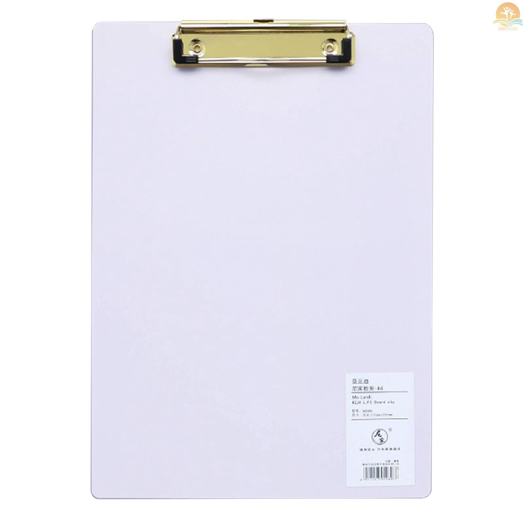 In Stock A4 Klip Board Bahan Plastik Hardboard Tulisan Pad Profil Klip Dengan Lubang Gantung Untuk Siswa Sekolah Kantor