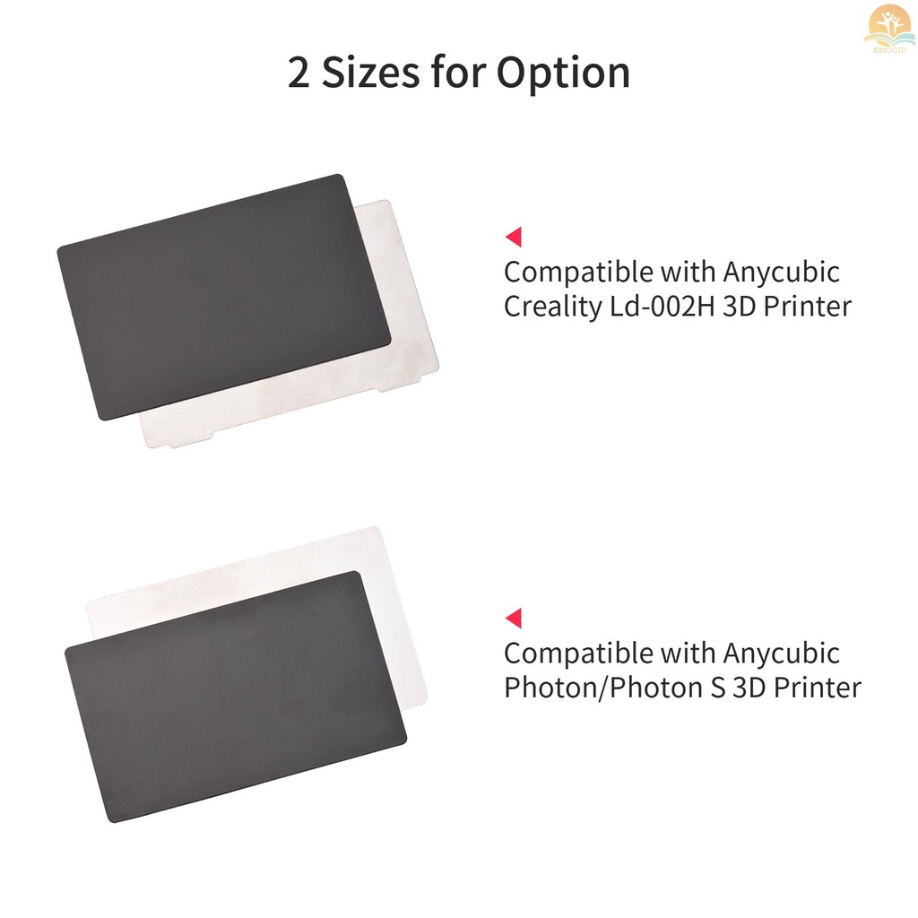 In Stock 135*80mm Removal Spring Steel Flexible Build Plate Sheet Print Bed+Stiker Magnetik Dengan Dukungan Perekat Mudah Dilepas Kompatibel Dengan LCD/DLP/SLA UV 3D Printer Anycubic