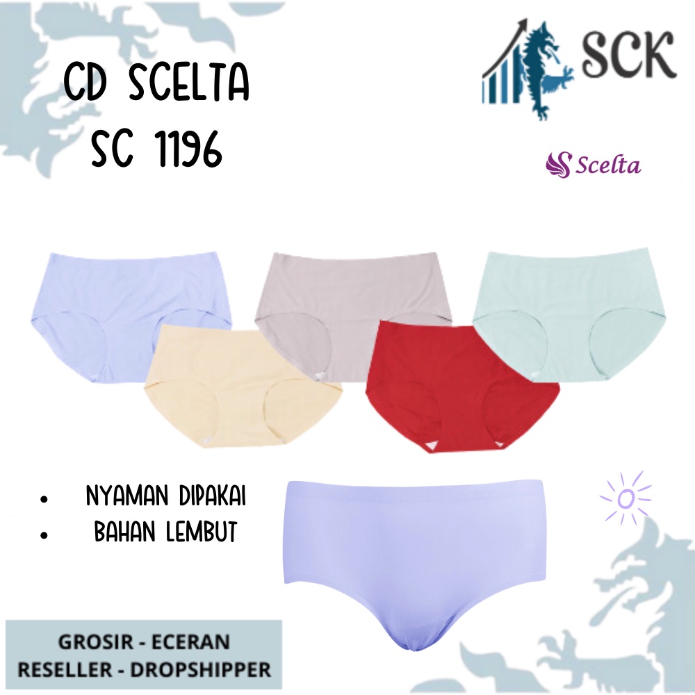 Celana Dalam SCELTA 1196 Halus / CD Ukuran M-XXL Bahan Katun / Pakaian Dalam Wanita