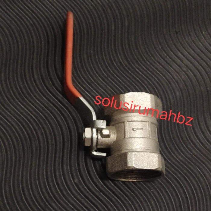 BALLVALVE BESI 1&quot; STOP KRAN BALL VALVE 1 INCH STAINLESS CROM IN 25mm