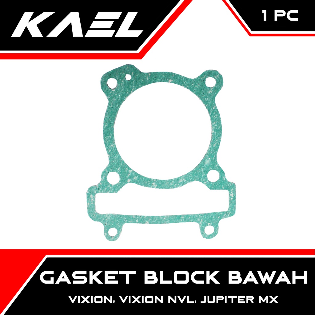 Gasket Block Bawah Jupiter MX 2006-2009 &amp; Vixion Lama NVL Paking Packing Blok Seher Cylinder Silinder