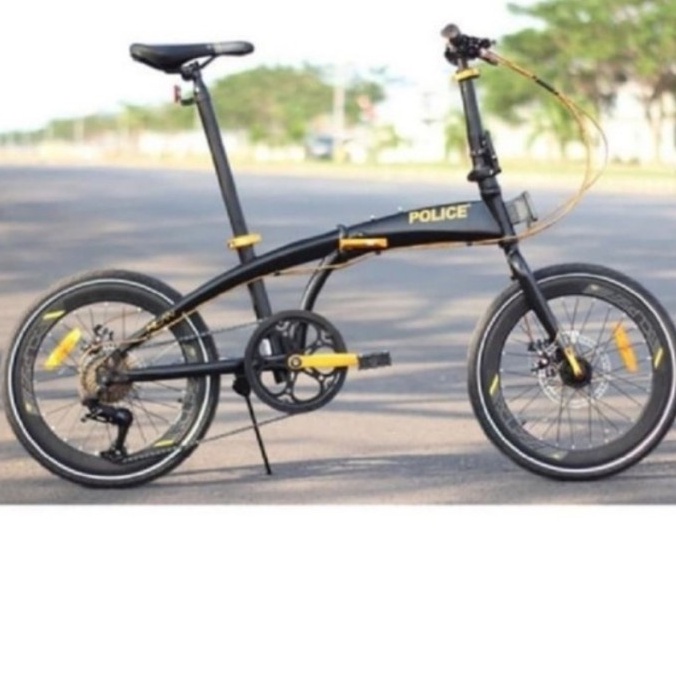 Sepeda Lipat 20 Inc Element Police Milan 8 Speed Sensah