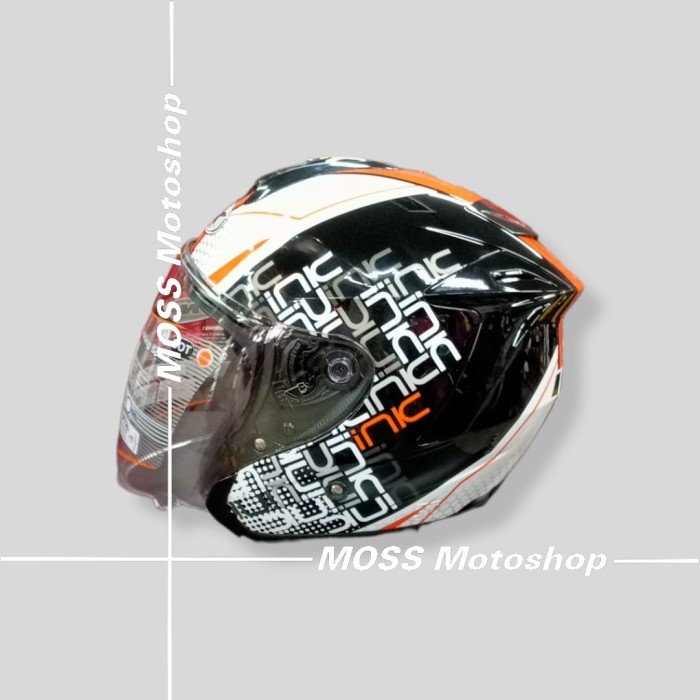 Helm INK Dynamic # 4 Black Orange | Halfface | Original