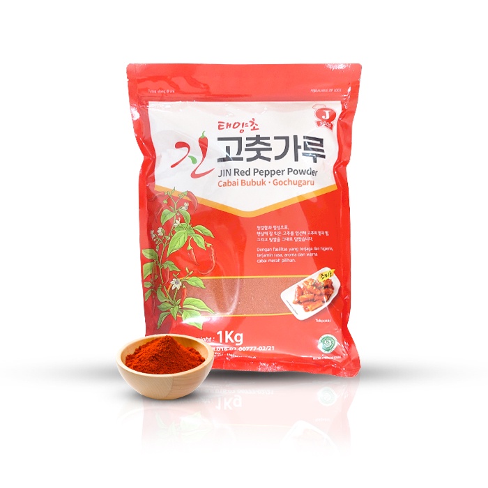 

JIN Red Pepper Powder - Cabai Bubuk Korea - Gochugaru 1kg