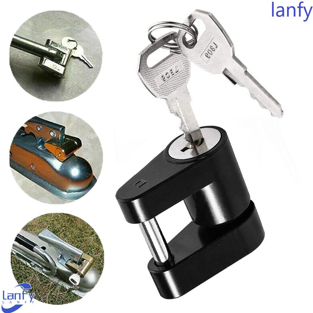 LANFY Kunci Penjepit Roda Pengaman Mobil Hardware RV Motors Trailer Hook Lock Heavy Duty Anti Maling Van Door Lock