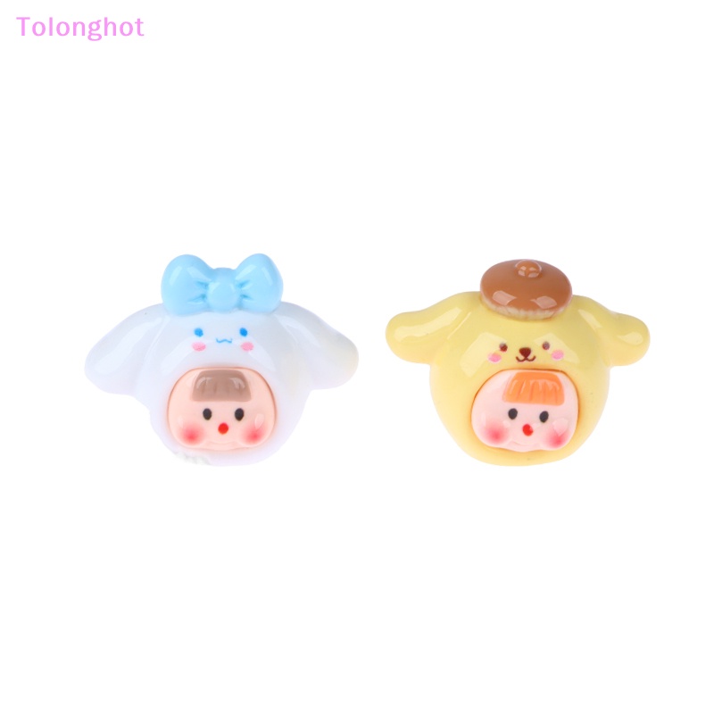 Tolonghot&gt; Kartun Bayi Perempuan 3D Besar Resin Miniatur Lucu Kreatif DIY Ponsel Case Mini Liontin Perhiasan Aksesoris well