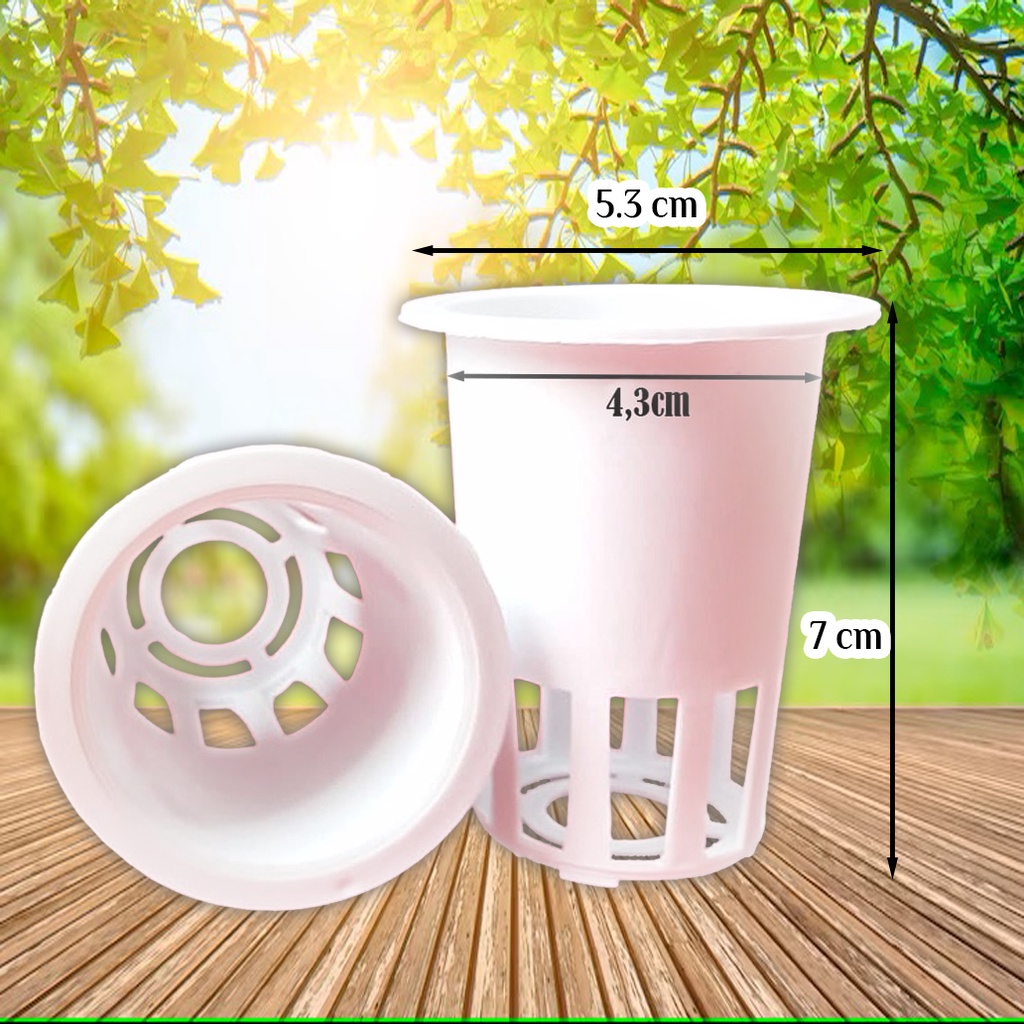 Netpot 7cm PUTIH Jaring Hidroponik / Netpot Putih 7 cm / Netpot Murah