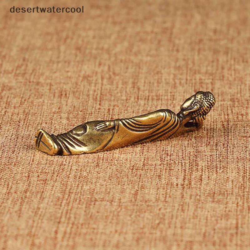 Deid Patung Buddha Mini Retro Golden Lying Amitabha Patung Buddha Martijn