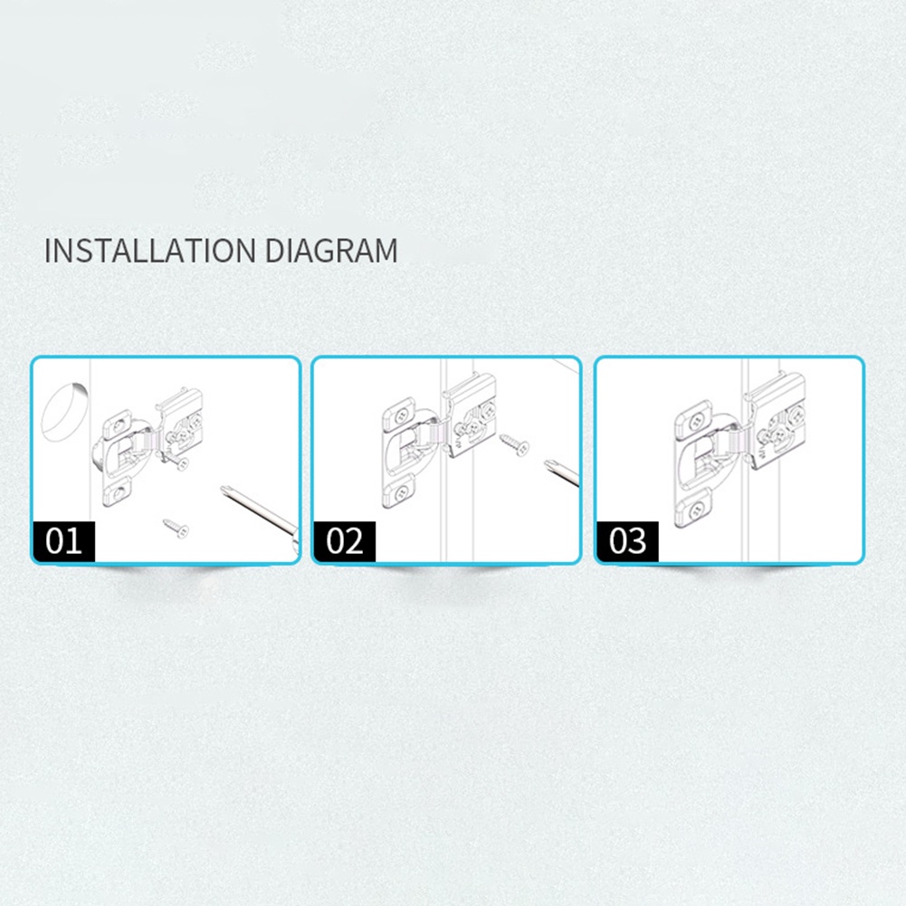 Engsel Hinged Cabinet 6arah Compact Concealed Hinges Bantalan Pintu Mudah Dipasang