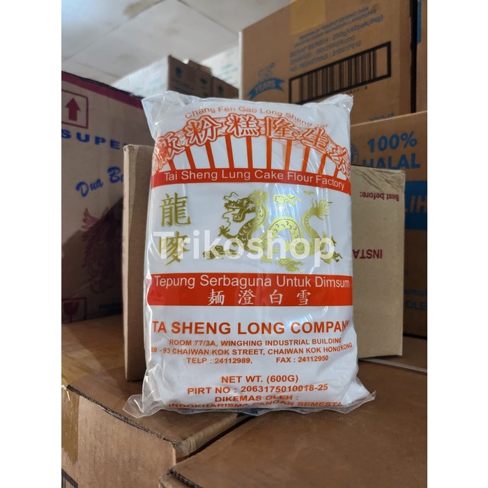 

Tepung Tan Mien cap Naga Ta Sheng Long Company 600gr Tepung Dimsum