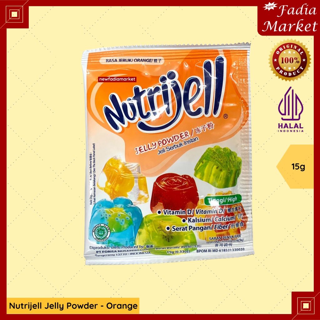 

Nutrijell Jelly Powder Bubuk Jeruk Orange 15g