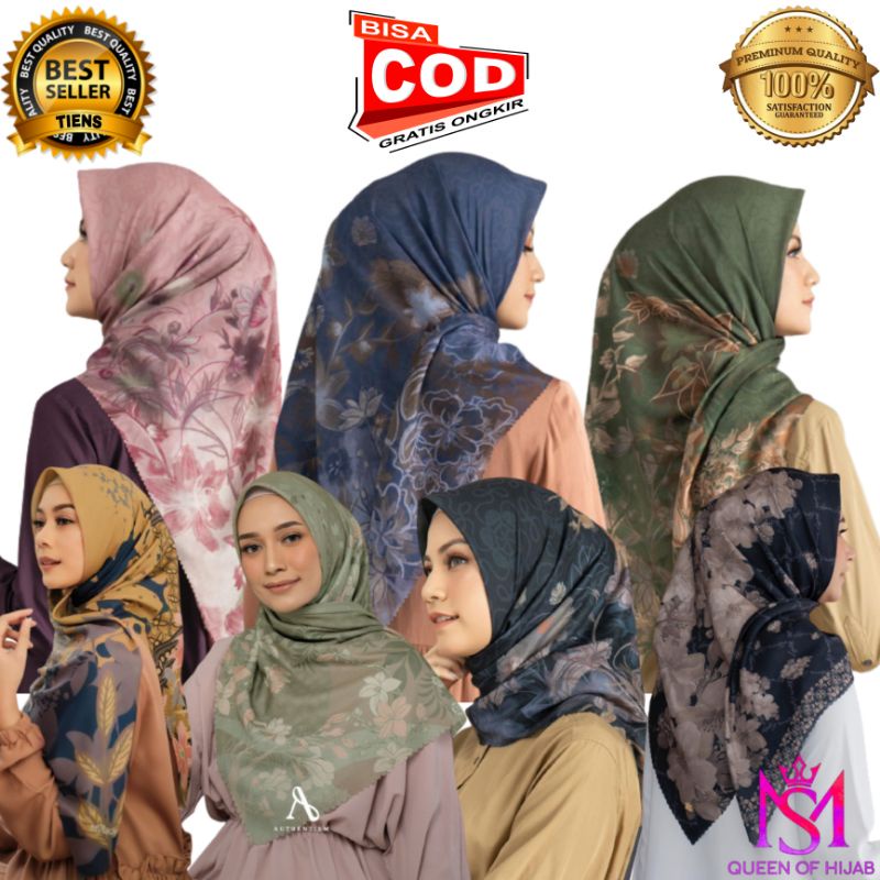 Jilbab SegiEmpat Motif  voal terbaru 2022 Kerudung bella motif lasercut | Hijab motif  Voal