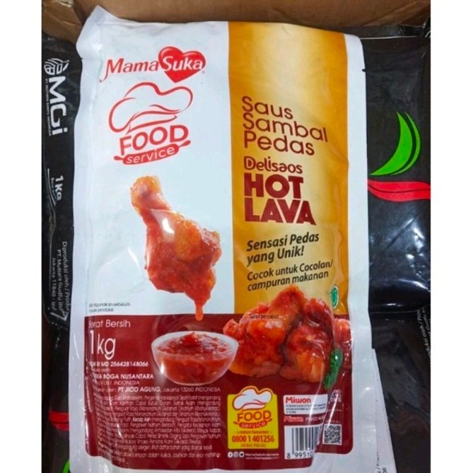 

SAUS SAMBAL DELISAOS HOT LAVA 1 KG - SAUCE