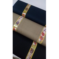 Kain Bahan Celana Pria dan Wanita Bahan Kain Polos Hitam Navy KEKI/Kain American Drill Bahan Pakaian