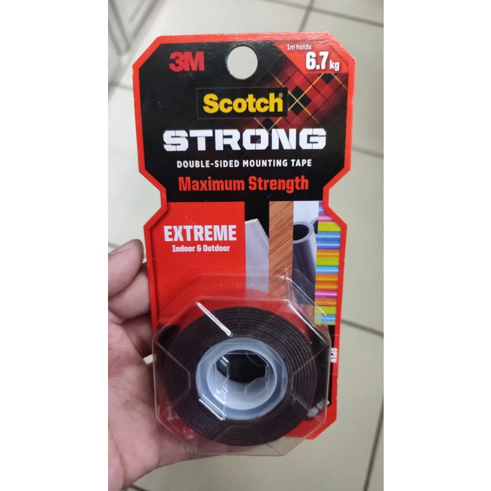 

Double Tape Outdoor 3M Scotch Super Kuat / Permanent Mounting Tape 3M