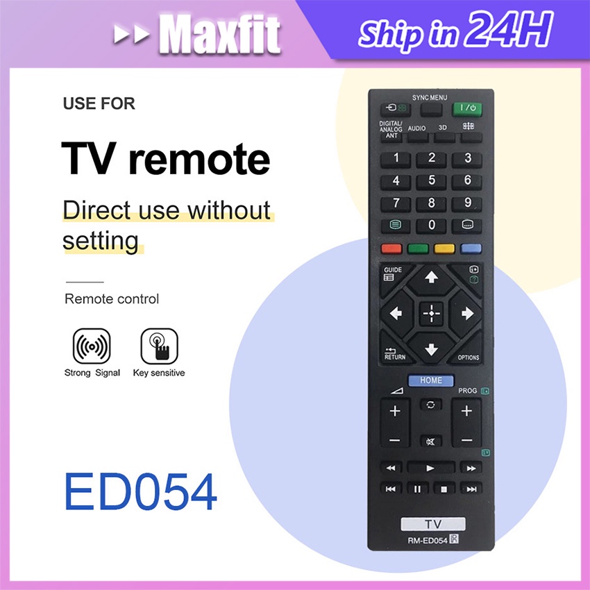 RM-ED054 Remot Remote TV Sony Smart TV Bravia LCD LED 3D Original Quality RM-ED054 TV Sony KDL-32R42