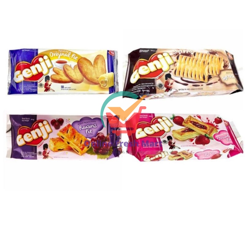 

Monde Aneka Biskuit Genji Raisins Original Pie Mini strawberry cokelat - Online Fresh Mart Denpasar