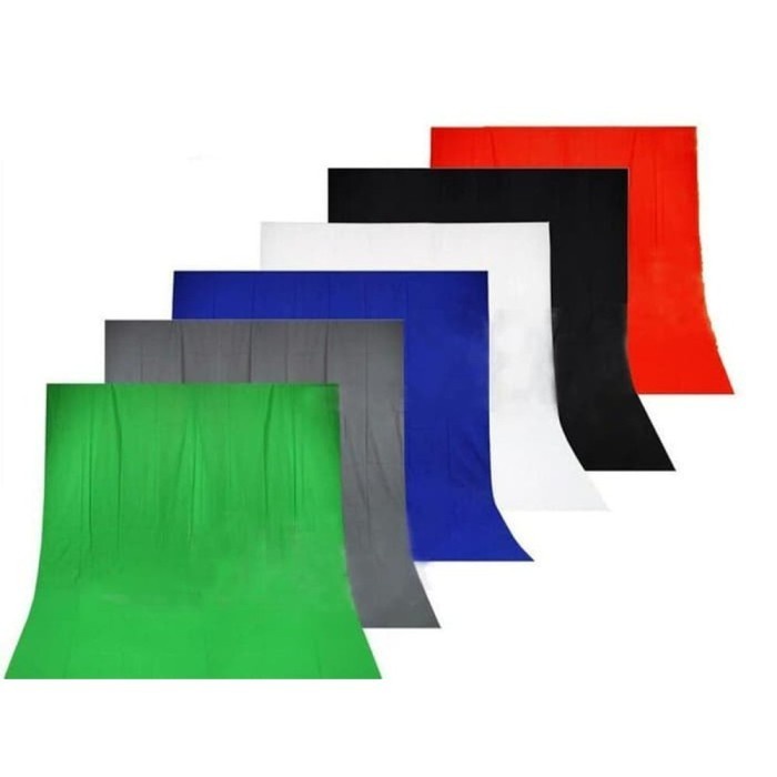 Background Foto Kain Layar Studio Video Backdrop Polos 6 Meter - Putih