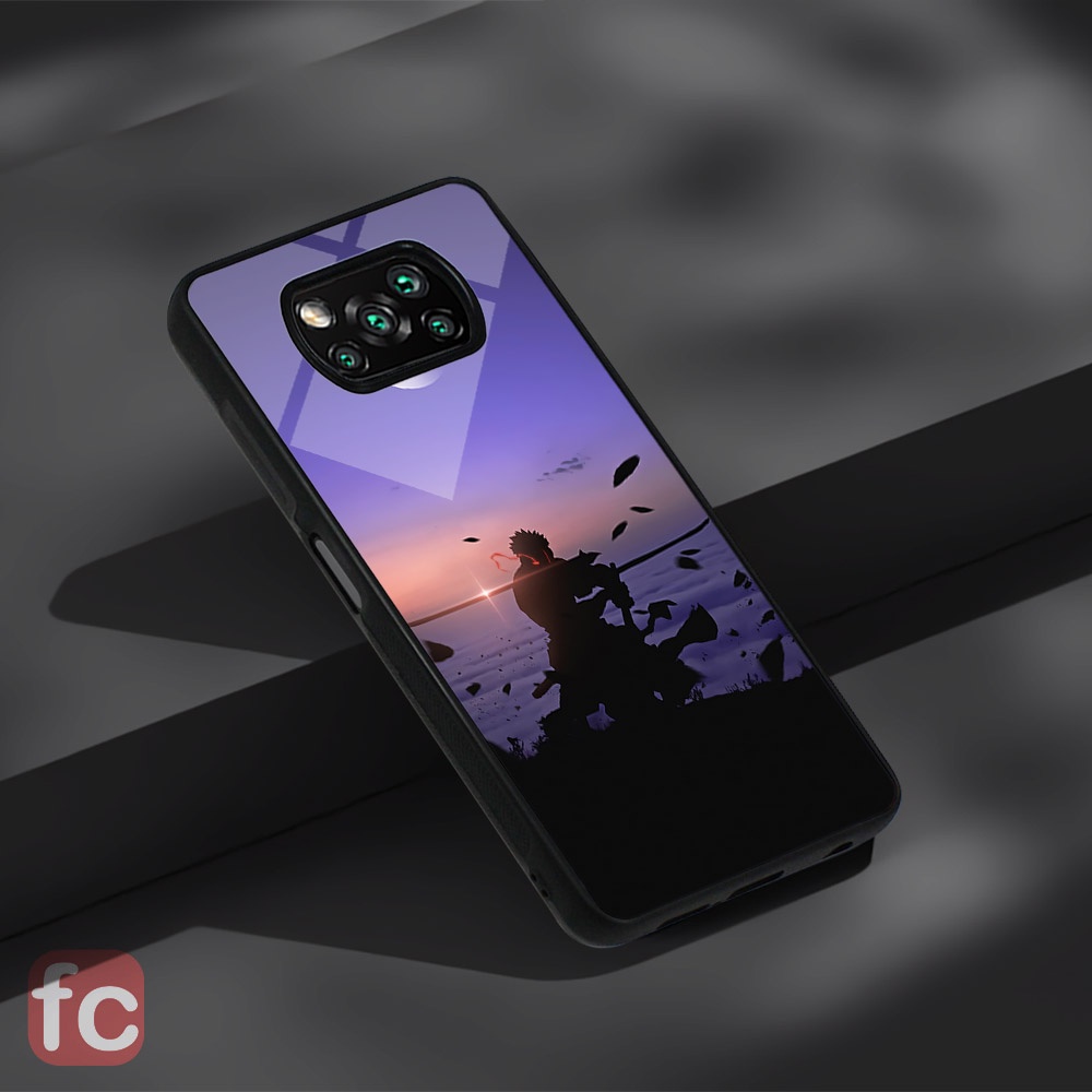 Custom case Glossy Poco X3 Pro Nfc |FR32| Poco x3  Efeck Kaca Anime One Piece Zoro