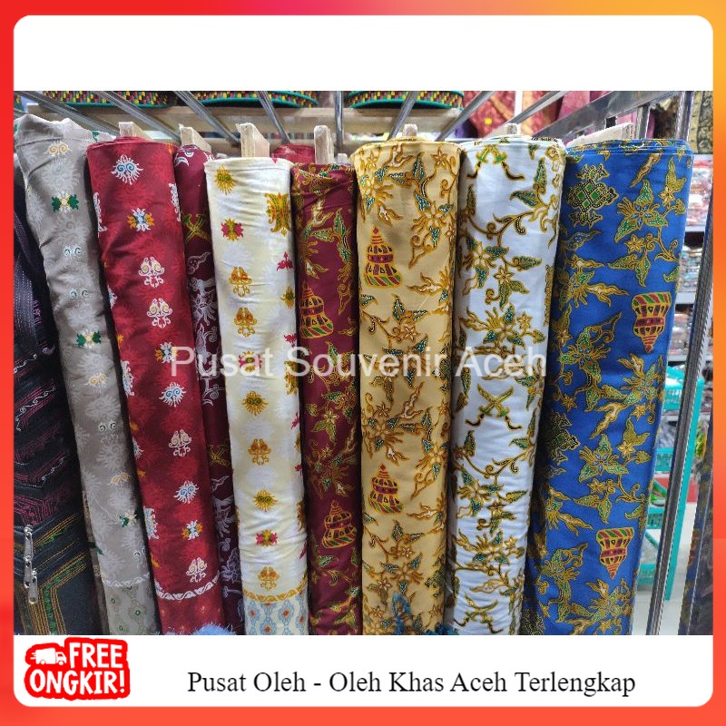 KAIN BATIK METERAN MOTIF PINTU ACEH