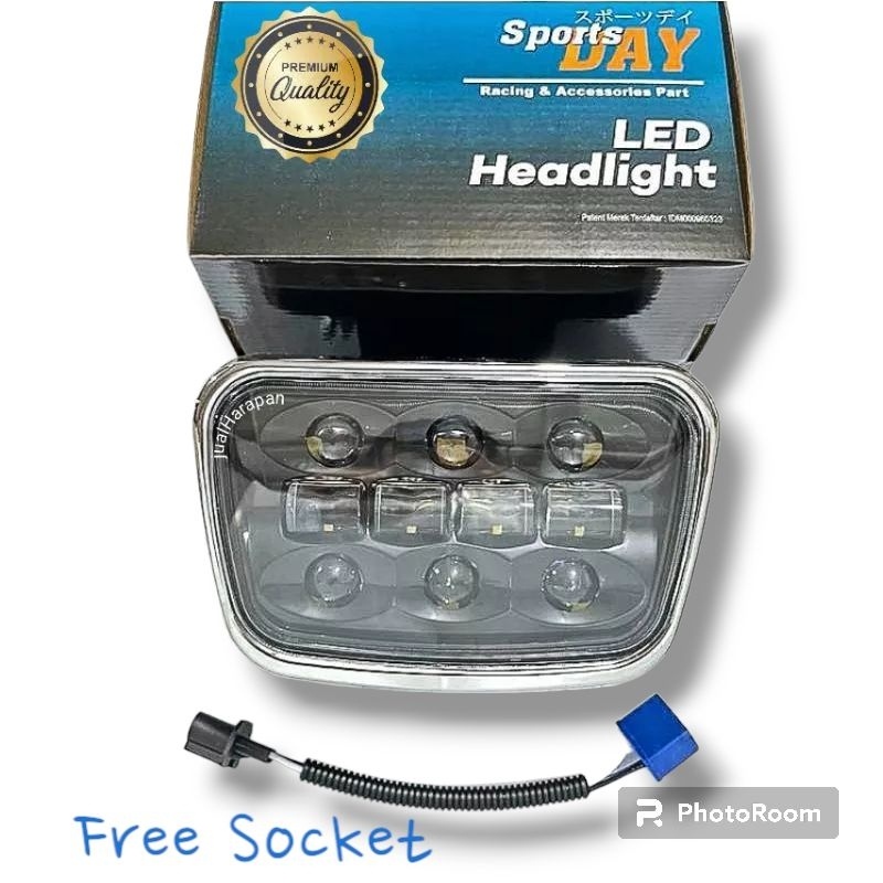 Lampu depan daymaker RX KING-lampu LED RX king lis chrome