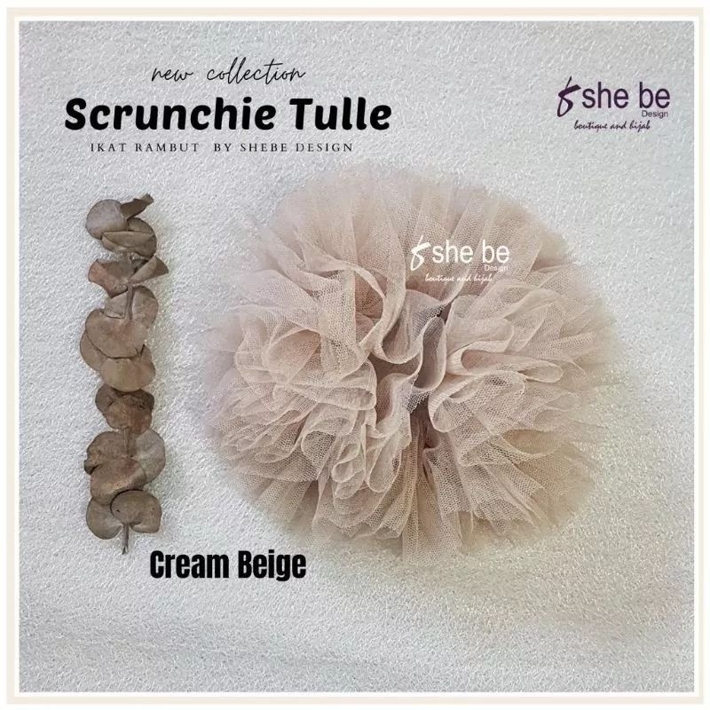 Promo Scrunchie Cepol Hijab Tile Tille Jumbo/Ikat Rambut Hijab-5