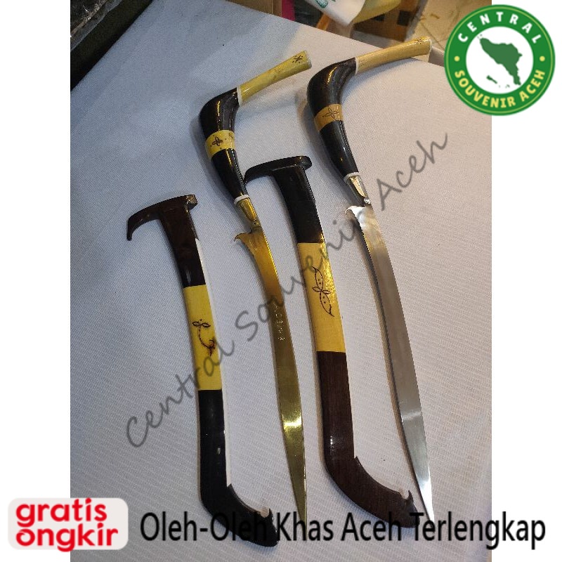 Rencong Aceh 37 cm #bahan kuningan asli